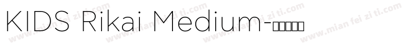 KIDS Rikai Medium字体转换